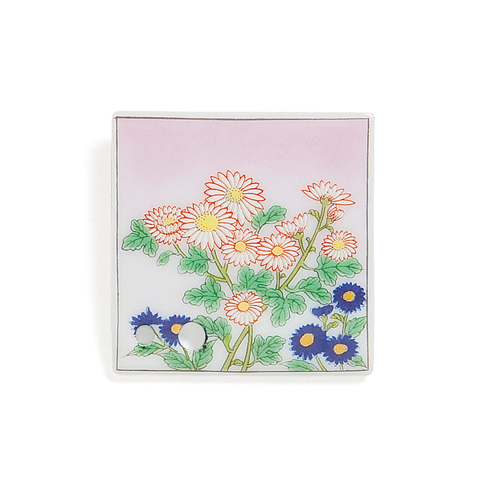 Porcelain Incense Holder Small Chrysanthemum/Shigure
