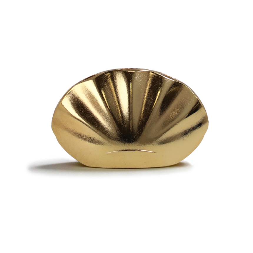 Incense Holder Kolip Shell Glossy Gold &Xiang Do Four