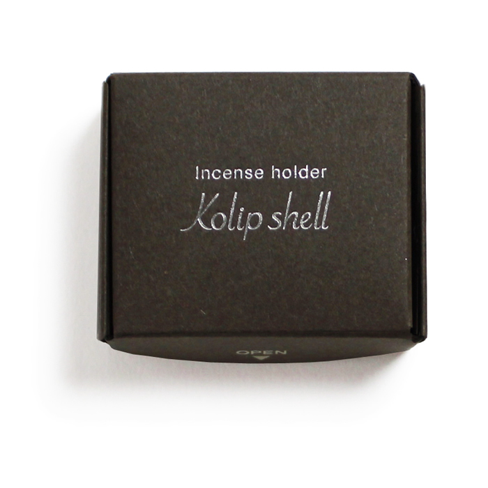 Incense holder Kolip Shell - Matt Silver